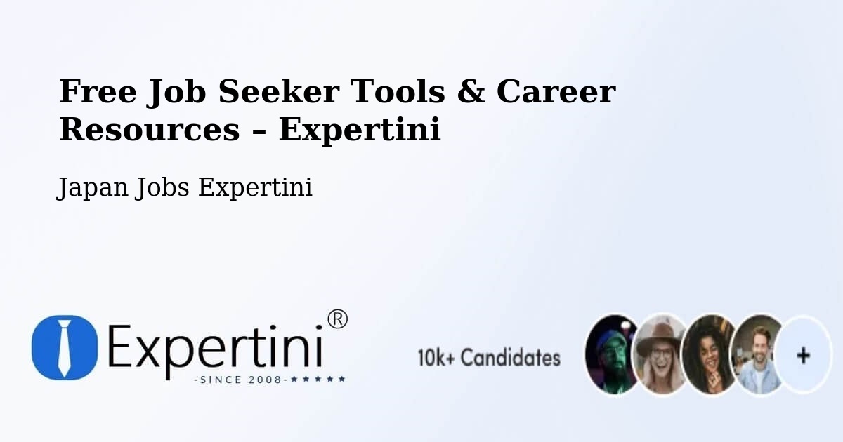 Free Job Seeker Tools & Career Resources – Fujisawa - Fujisawa, Japan Jobs Expertini